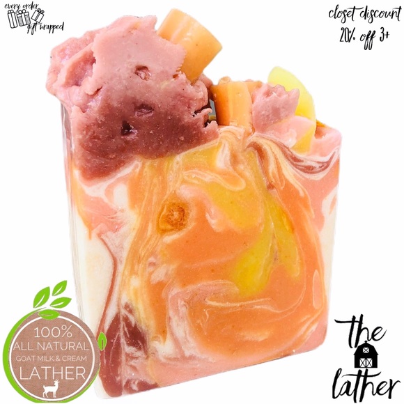 THE LATHER BARN Other - Raspberry Lemonade Goat Milk & Cream Lather
